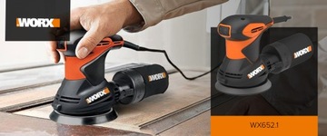 Роторно-колебательная шлифовальная машина WORX WX652.1 300 Вт 125 м Удобная ручка