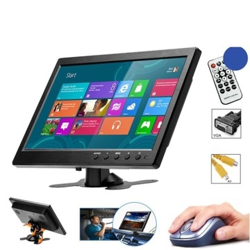 Автомобильный телевизор 12 В HD CCTV HDMI BNC AV VGA 10,1-дюймовый монитор