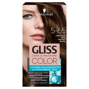 GLISS COLOR FARBA DO WŁOSÓW 5-65 ORZECHOWY BRĄZ