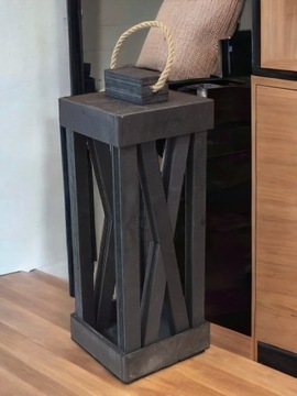 ЧЕРНЫЙ ФОНАРЬ СВЕЧА ЛАМПЫ ЦВЕТЫ 55