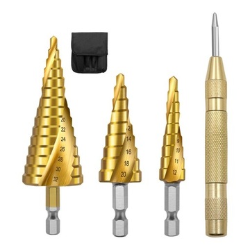 Zestaw stopni HSS Metal powlekany tytanem