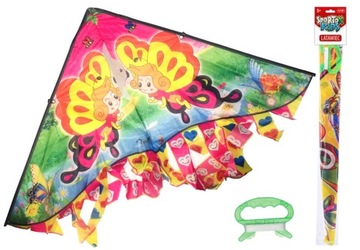DUŻY KOLOROWY LATAWIEC MOTYL 95 CM SPORTOX KIDS