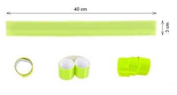 10 X СВЕТООТРАЖАЮЩИЙ НАРУКАВНИК ПРЕДУПРЕЖДЕНИЕ ВЕЛОСИПЕД