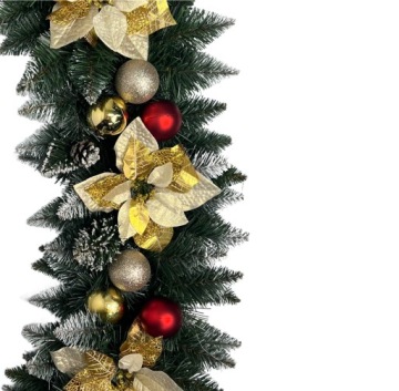 ЕЛОЧНАЯ ГИРЛЯНД, РОЖДЕСТВЕНСКОЕ УКРАШЕНИЕ, ТОЛЩАЯ, 100 см