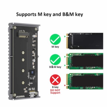 Отсек для диска M.2 SSD NVMe Thunderbolt USB4 40 Гбит/с до 3500 МБ/с Abart Pro
