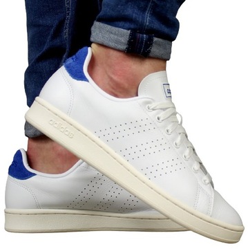 buty Adidas SKÓRZANE MĘSKIE trampki białe 46