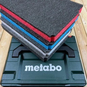 Пенопластовая вставка, графитовый наполнитель для коробки Metabo Metabox 145 LeanFoam