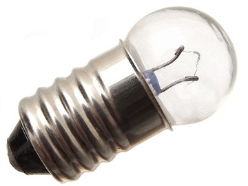 Żarówka 4,8V 1,4W gwint E10 wkręcana 5 sztuk