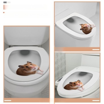 NAKLEJKI ŚCIENNE DO ŁAZIENKI DESKA TOALETOWA