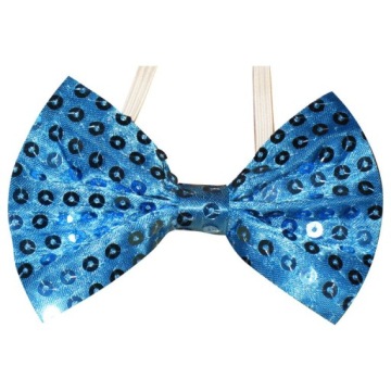 MUSZKA MUCHA Z CEKINÓW / CEKINOWA NIEBIESKA BŁĘKIT