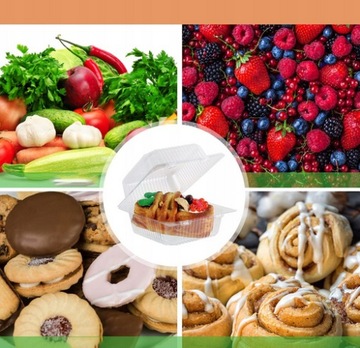 Пластиковые контейнеры для пищи, закрытые с ALI25C 164/148/82 10 ПК