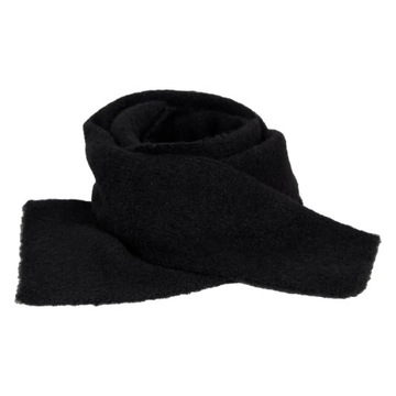 W476D Czarny komplet zimowy damski czapka i szalik