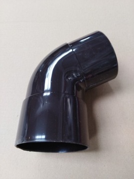 Kolano rury spustowej Ø 100/67°brąz PVC line