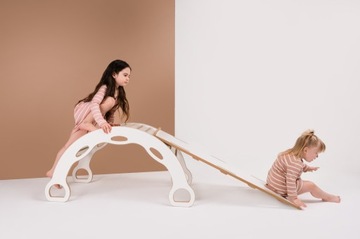 КАЧАЛКА С РУЧКАМИ РАЗДВИЖНАЯ ЛЕСТНИЦА TUPTIWOOD