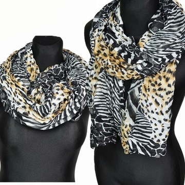 SZAL Modny SZALIK MARSZCZONY Chusta Elegancki