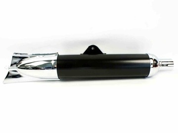 TŁUMIK WFM CHROM ROZBIERALNY RYBKA MALOWANY ŚRODEK