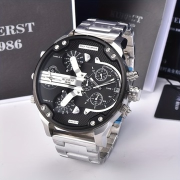 KUERST Teen Watch Мужские часы из нержавеющей стали Модные