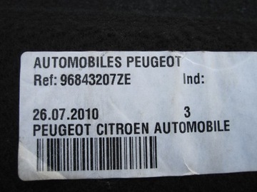 PEUGEOT 3008 I 12R POLIČKA KUFRU 96843207ZE
