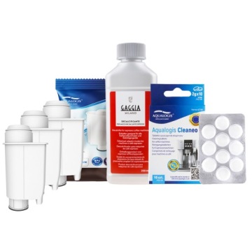 Sada Gaggia AL-Inte+ 3ks, Cleaneo 10 Ks, Odvápňovač Gaggia CA6700 250 ml