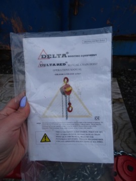 ЛЕБЕДКА ЦЕПНАЯ 3Т DELTARED DR.0.040