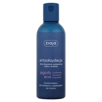 ZIAJA JAGODY ACAI ŻEL MICELARNY Z PEELINGIEM 200ML