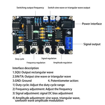 ICL8038 Генератор функций сигнала 5HZ-400 кГц будет
