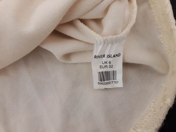 RIVER ISLAND koronkowa SUKIENKA z baskinką _ 32