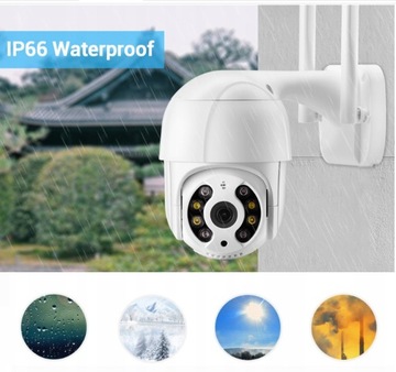 НАРУЖНАЯ WIFI IP-КАМЕРА ПОВОРОТНЫЙ ЗУМ x4 НАБЛЮДЕНИЕ В FULL HD