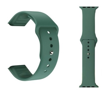 PASEK DO APPLE WATCH OPASKA 38/40MM GREEN ZIELONA GUMOWA SILIKONOWA