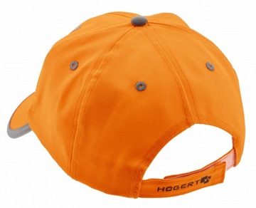 HOGERT CZAPKA Z DASZKIEM POMARAŃCZOWA ODBLASKOWA OSTRZEGAWCZA Z REGULACJĄ