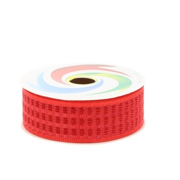 WSTĄŻKA TASIEMKA OZDOBNA ŚWIĄTECZNA PREZENTOWA BŁYSZCZĄCA 2,7 m KOL Ś2