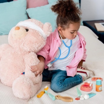 БОЛЬШОЙ ДЕРЕВЯННЫЙ НАБОР ДОКТОРА игра ДОКТОР-СТОМАТОЛОГ