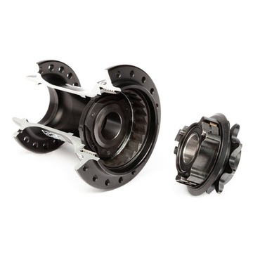 Ступица BSD Revolution Freecoaster BMX - серебристая с левым рулем