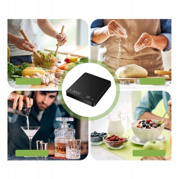 ЭЛЕКТРОННЫЕ ТОЧНЫЕ КУХОННЫЕ ВЕСЫ, КОФЕЙНЫЕ ВЕСЫ С ТАЙМЕРОМ, МАКС. 3 кг