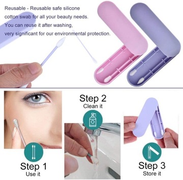 Многоразовые силиконовые вкладыши EKO синего цвета.