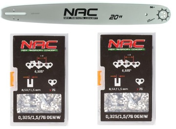 Цепь 20 дюймов + направляющая Nac Cst61