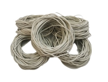 GUMKI RECEPTURKI 1 KG MOCNE rozmiar 80 mm x 1,5 mm BIAŁE