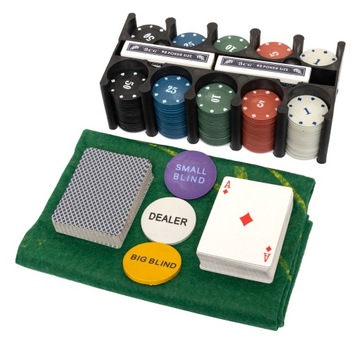 ПОКЕРНЫЙ НАБОР 200 ФИШЕК КАРТЫ ДЛЯ ПОКЕРА