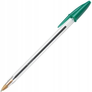 Długopis BIC cristal zielony jednorazowy 1mm