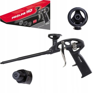 ПИСТОЛЕТ ДЛЯ МОНТАЖНОЙ ПЕНЫ С ТЕФЛОНОВЫМ ПОКРЫТИЕМ, РЕГУЛИРОВКА HD PROLINE 340 ММ 18022