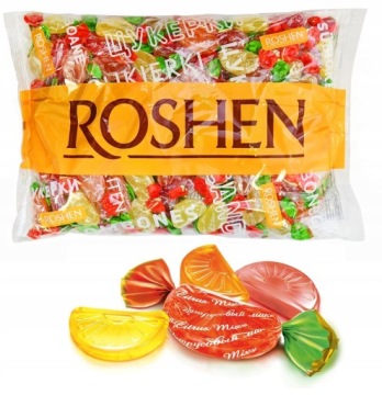 Cukierki Karmelki Twarde CITRUS MIX Roshen 1 kg