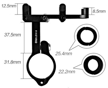 GUB PRO 2 АЛЮМИНИЕВЫЙ ДЕРЖАТЕЛЬ ДЛЯ ТЕЛЕФОНА ВЕЛОСИПЕДНЫЙ
