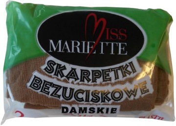 Skarpetki zwykłe bezuciskowe MISS MARIETTE 2 pary
