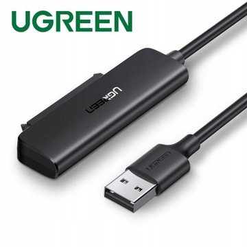АДАПТЕР ДЛЯ HDD SSD 2.5 Конвертер SATA 3.0 USB-кабель 50 см UGREEN UASP
