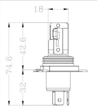 H4 HS1 12V Светодиодная лампа Yamaha Honda BMW Suzuki