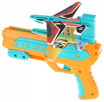 PISTOLET WYRZUTNIA SAMOLOTÓW + 3 x SAMOLOT AUTOMAT