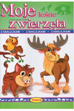 Moje LEŚNE ZWIERZĘTA kolorowanka z naklejkami