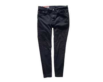 ACNE STUDIOS NORTH STAY BLACK SKINNY FIT JEANSOWE MĘSKIE SPODNIE W 29 L 30