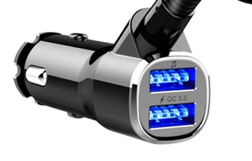 Bluetooth FM-передатчик, USB-зарядное устройство с быстрой зарядкой.