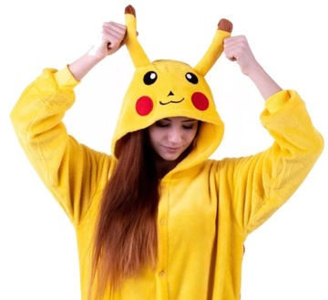 KOMBINEZON ONESIE PIŻAMA DRES PIKACHU rozm. L